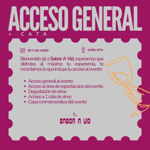 Acceso General + Cata - 5 y 6 de Junio