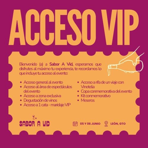 Acceso VIP - 5 y 6 de Junio